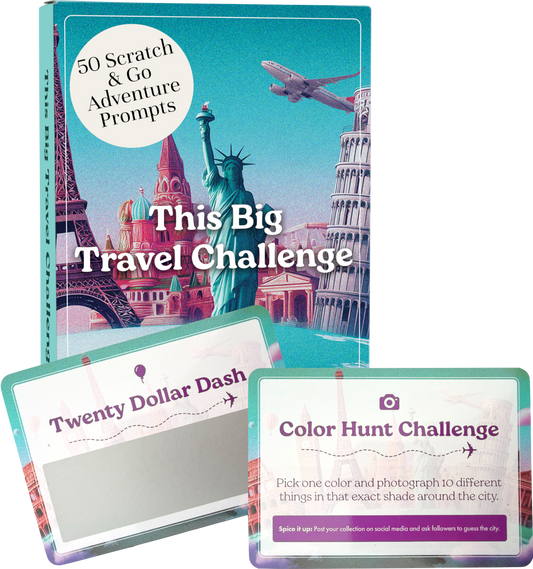 This Big Travel Challenge | 50 Scratch-Off Travel Adventures | 2 Pack Bundle
