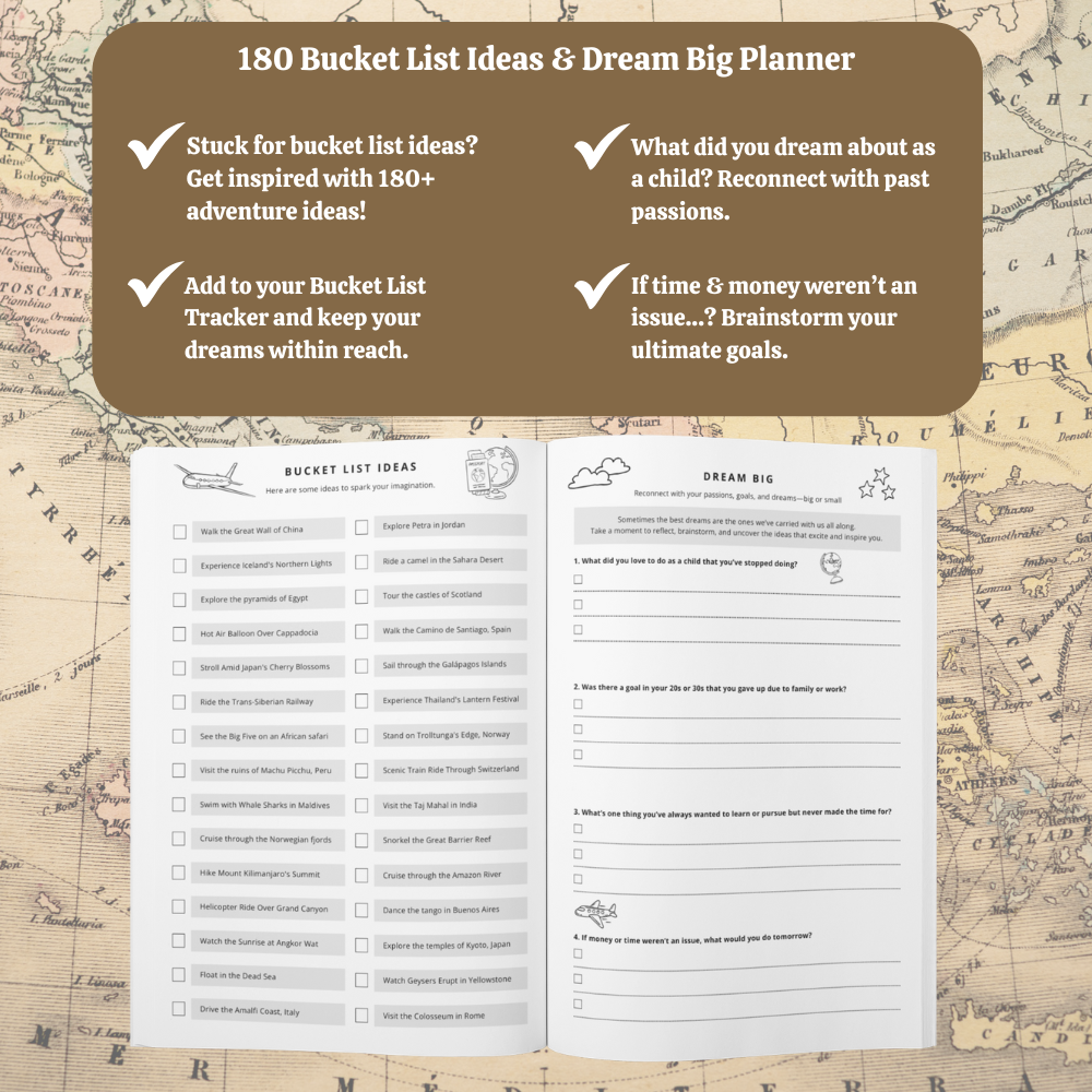 Bucket List Adventure Journal for 50+ Adventurers